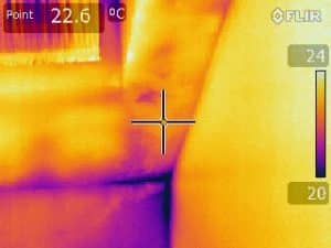 Thermographie infrarouge, infiltration d'eau