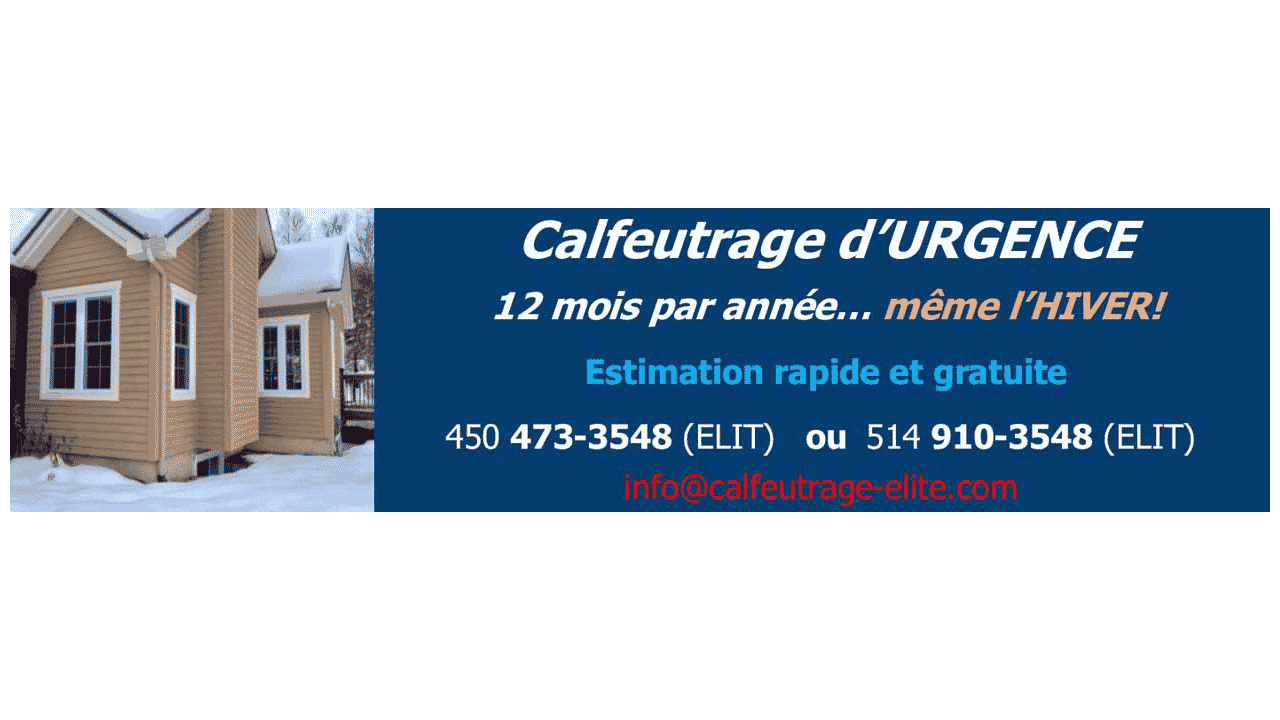 Calfeutrage de fenêtre à Victoriaville