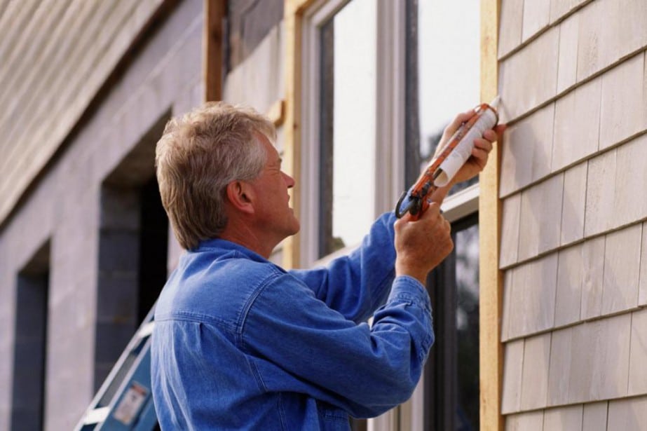 What kind of caulking should you use on the outside of your home?