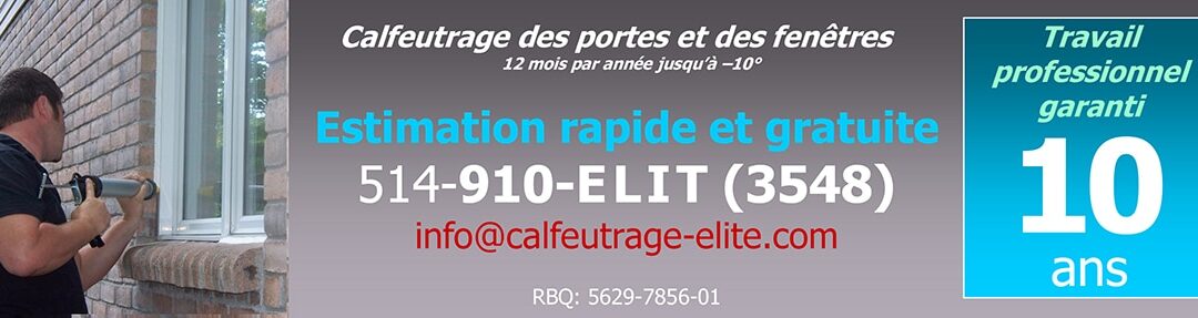 Elite Caulking is totally specialized in Montreal